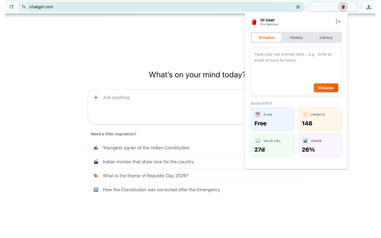 PepperPrompt - Screenshot 3 showing product features and functionality