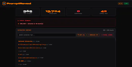 PromptReveal — Hidden Text Detector gallery image