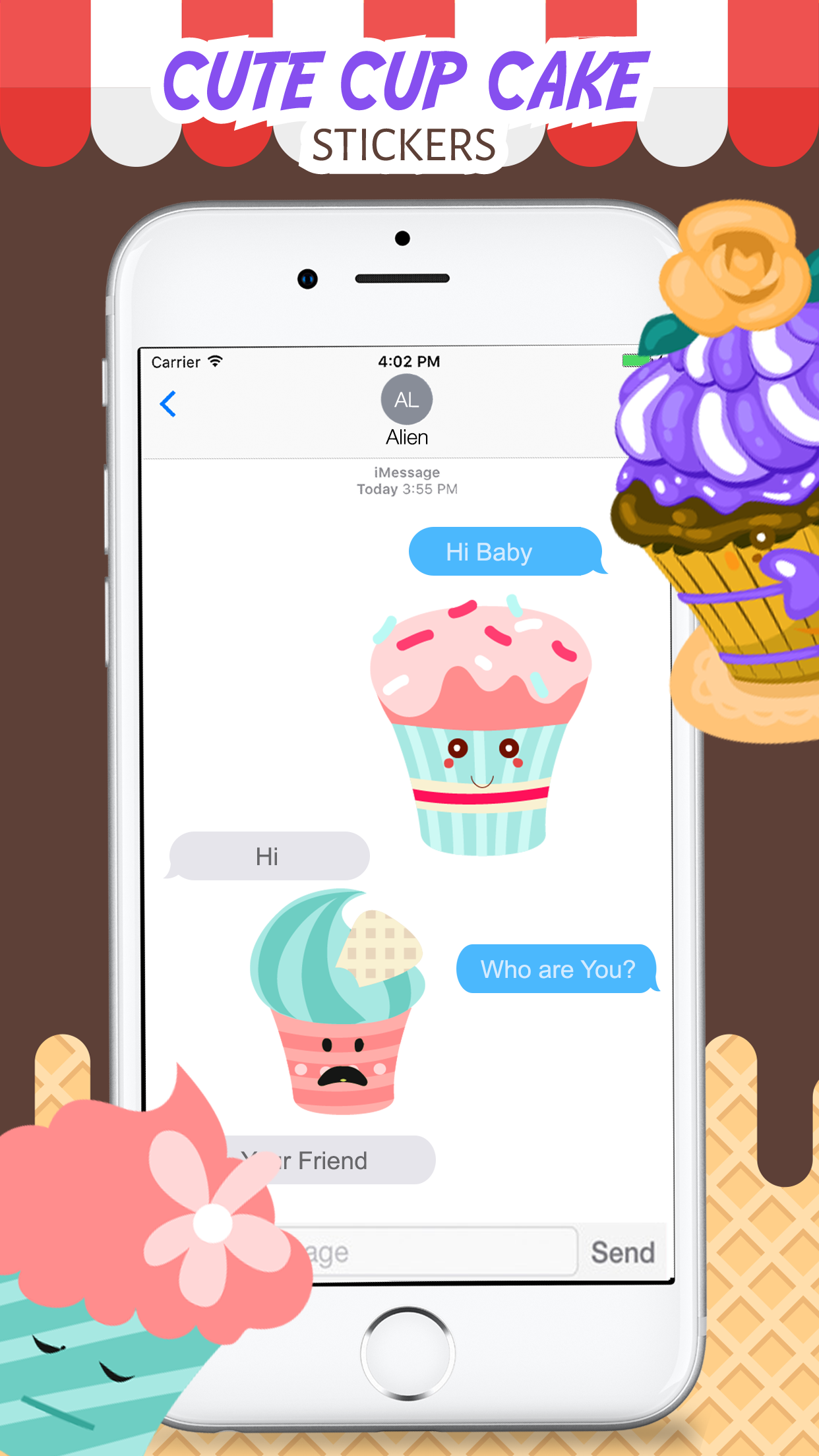 Cupcake Emoji & Stickers for iMessage gallery image