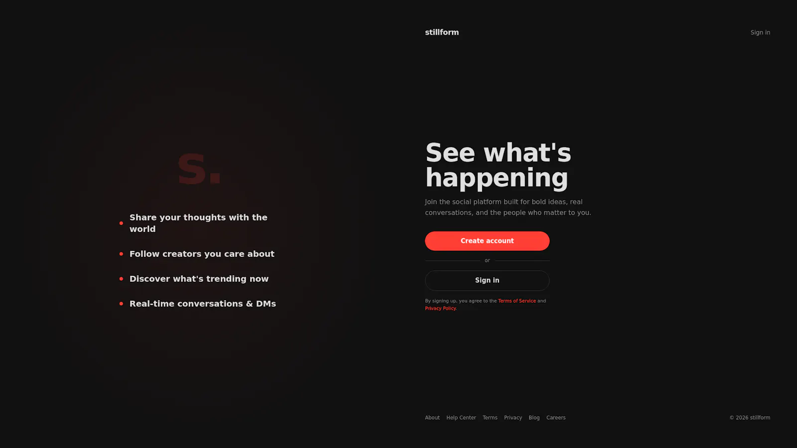 Stillform - Share thoughts to the world screenshot 1
