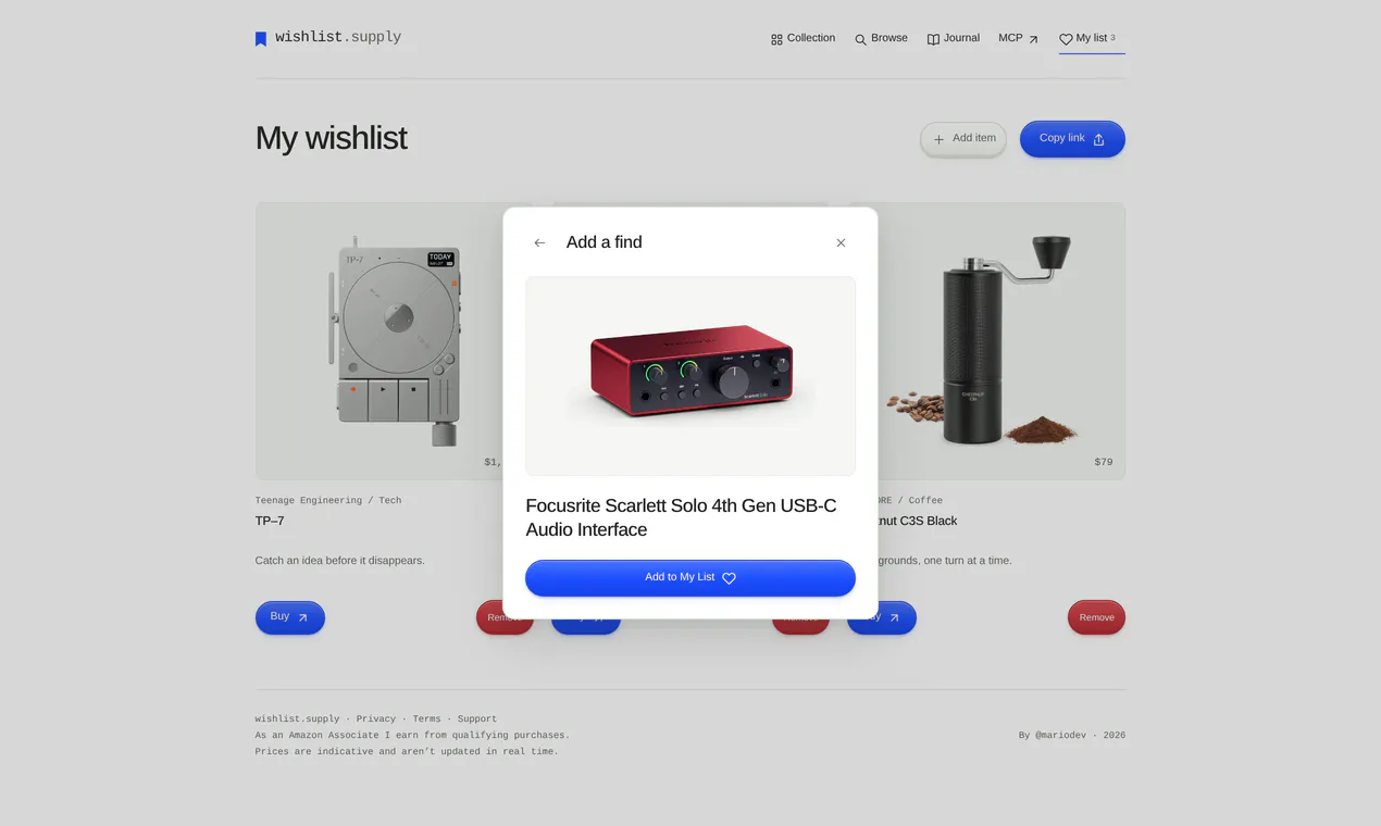 wishlist.supply gallery image