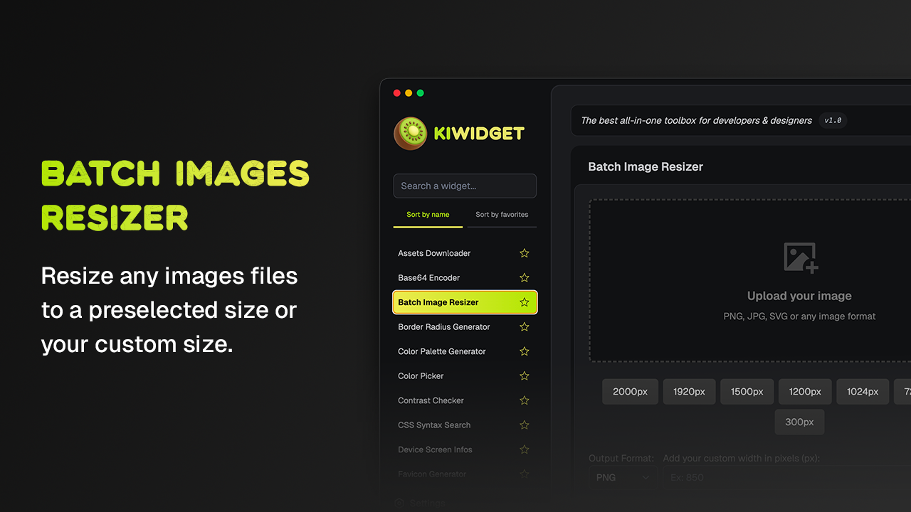 Kiwidget v1.3.0 gallery image