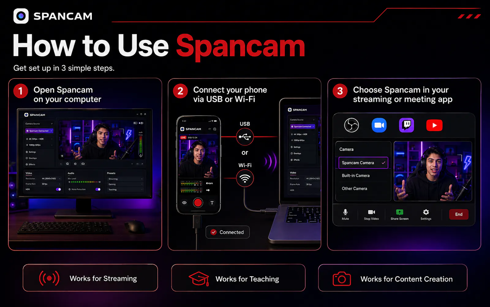 Spancam: AI-Eye Correction Streamer Cam screenshot 6