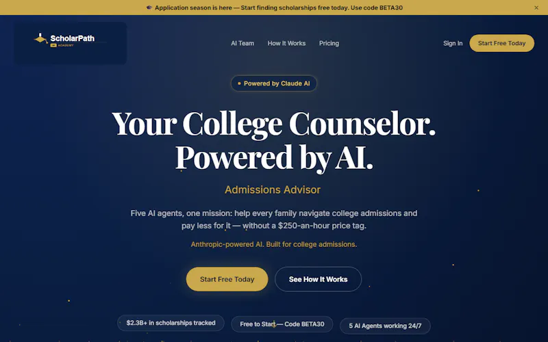 ScholarPath AI screenshot 1