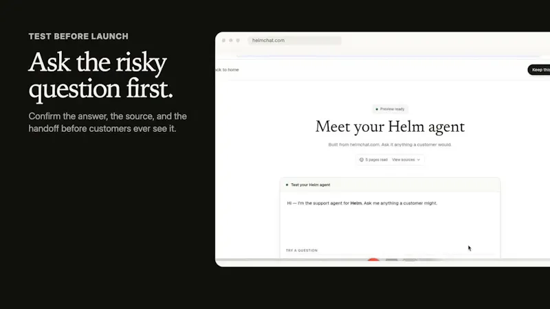 Helm screenshot 1 (video preview)
