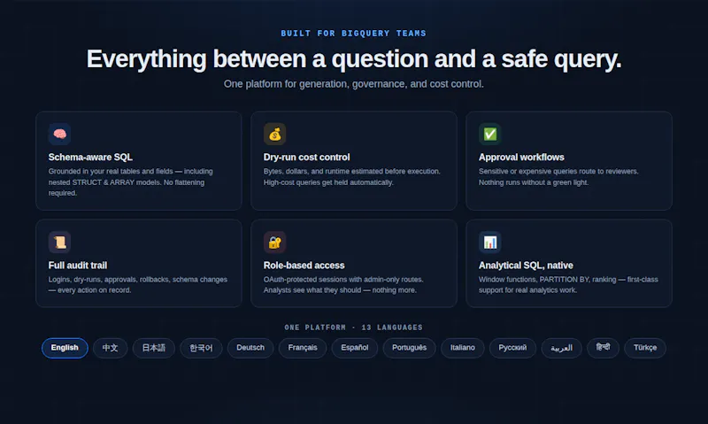 GoogleSQL screenshot 3