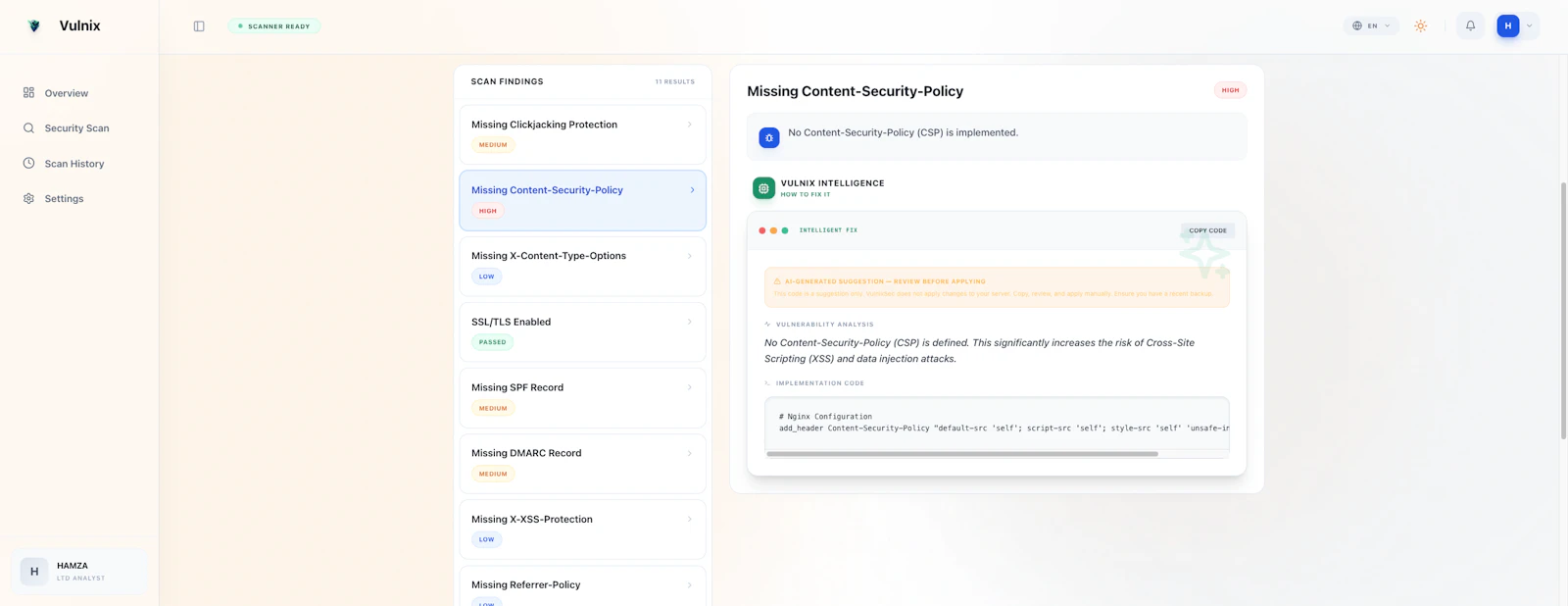 VulnixSec screenshot 4