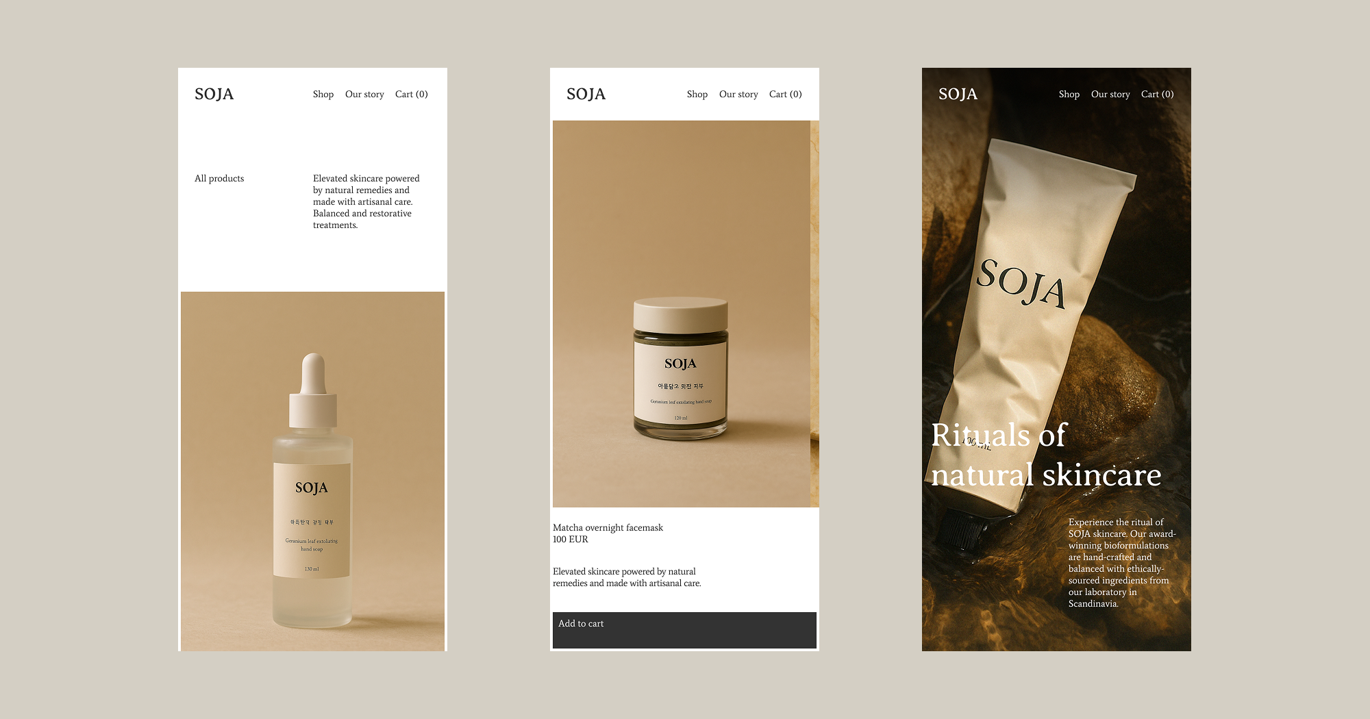 Soja Luxus -E -Commerce -Framer -Vorlage media 4