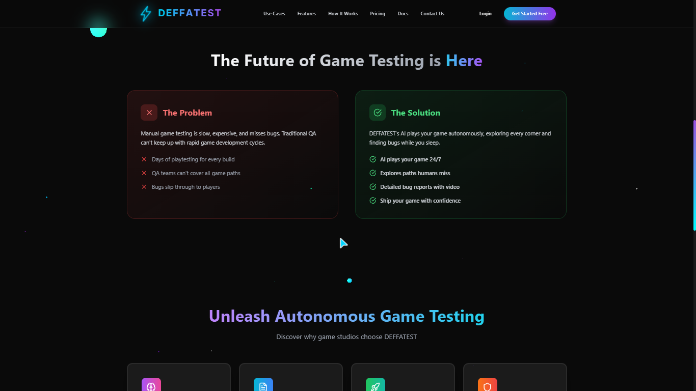DEFFATEST - Screenshot 2 showing product features and functionality