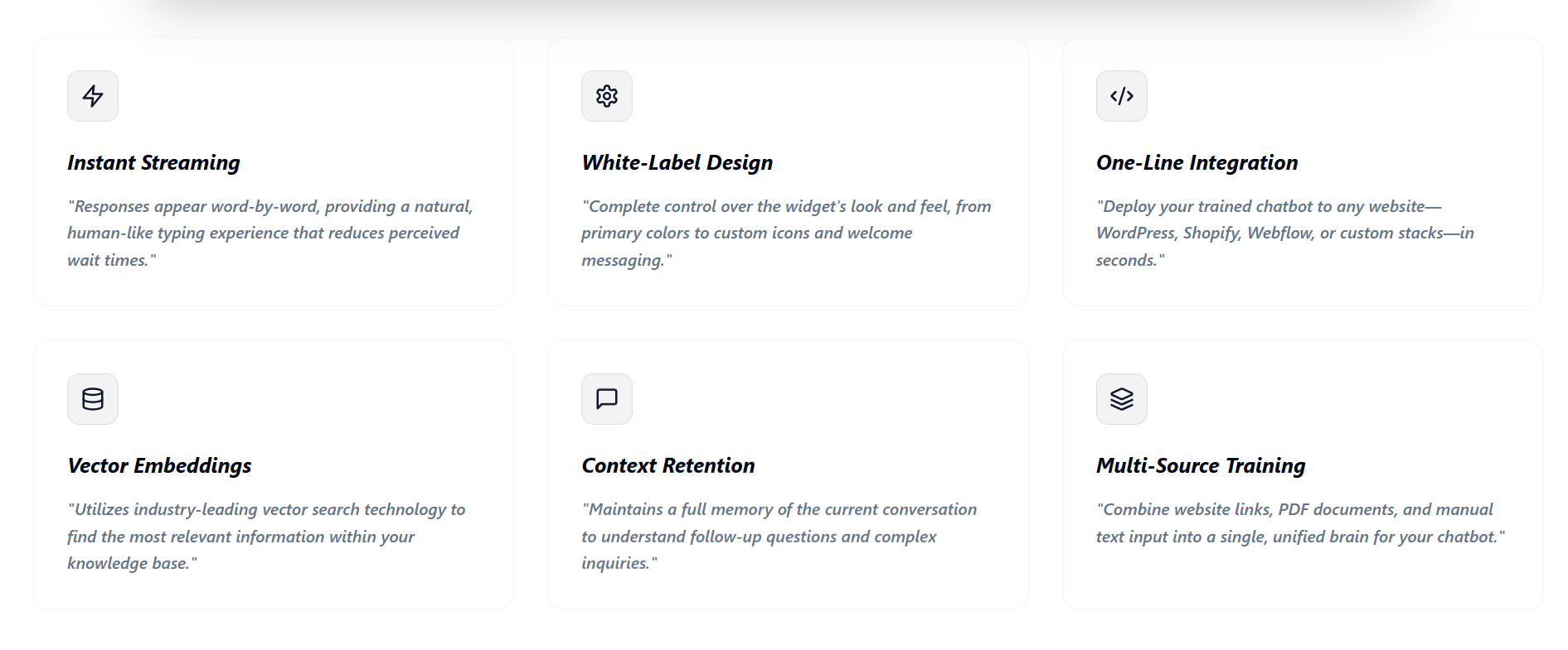 Custom Support AI - Screenshot 5 showing product features and functionality