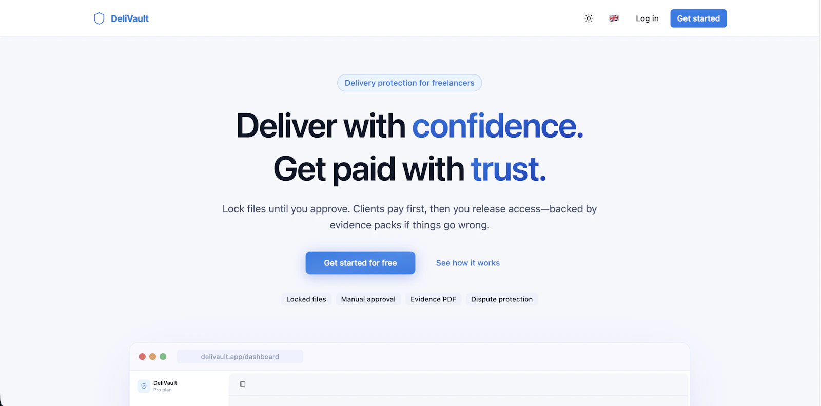 Delivault screenshot 2