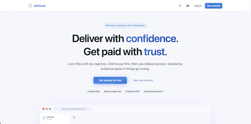 Delivault screenshot 2