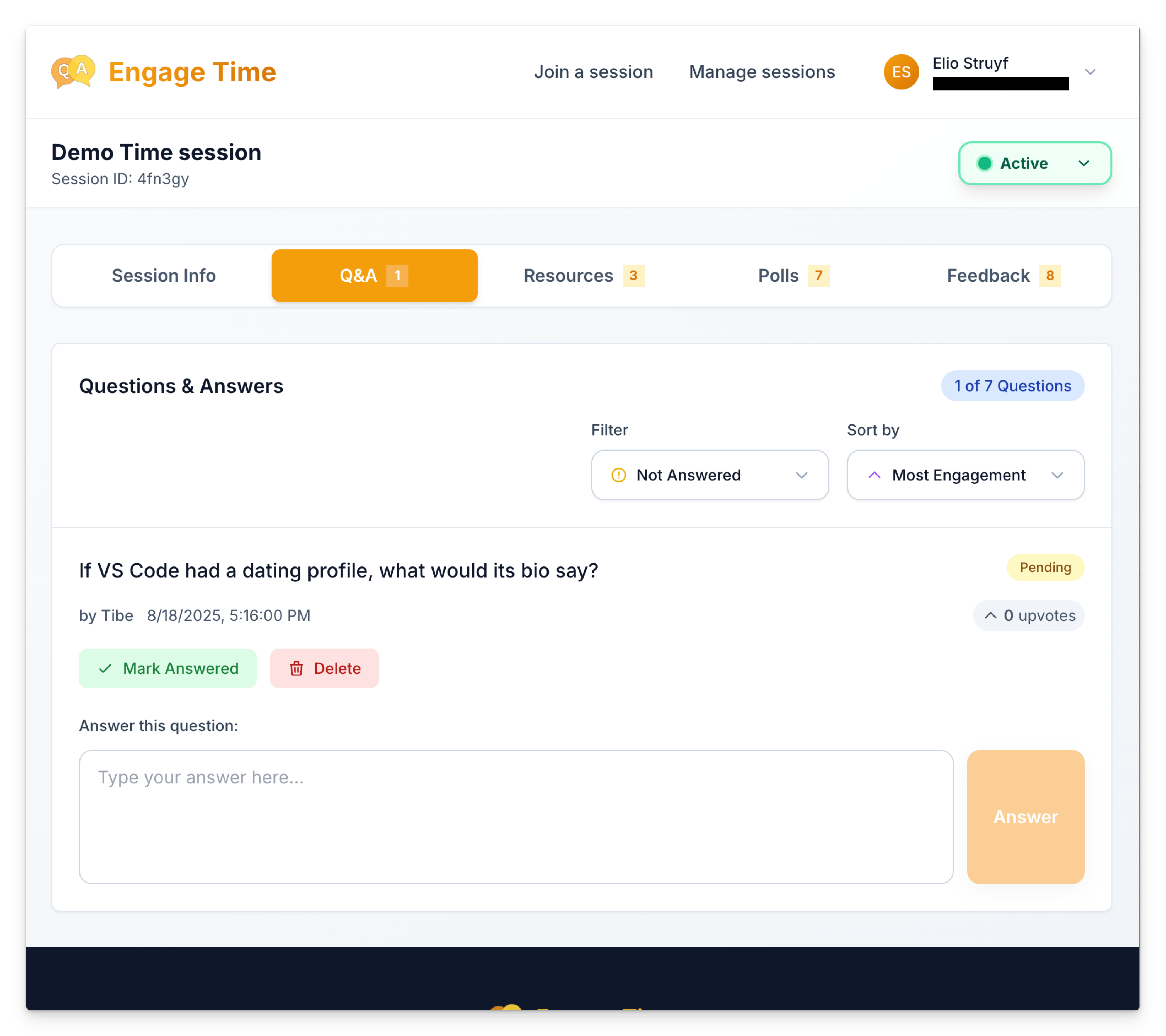Coinvolgi il tempo - Accompagna il tuo pubblico con sondaggi dal vivo, domande e risposte e feedback media 3