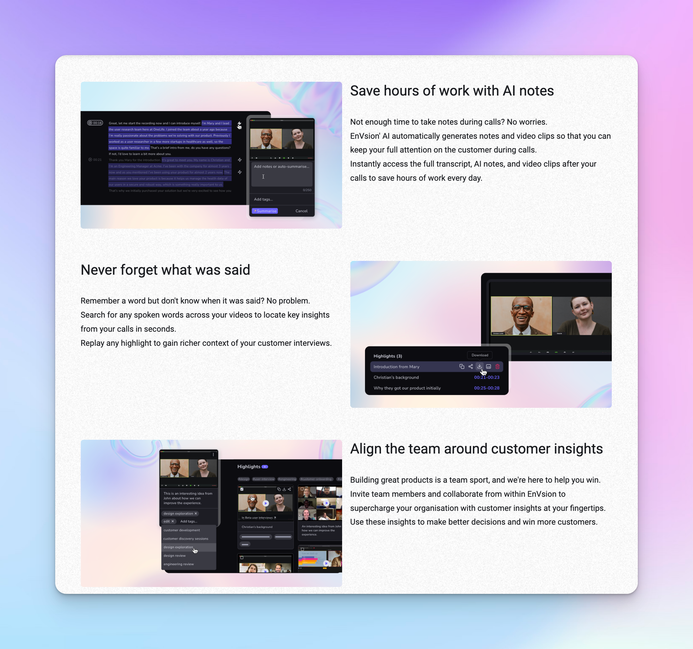Media AI Invision - Meringkaskan jam wawancara pelanggan dalam beberapa minit 7