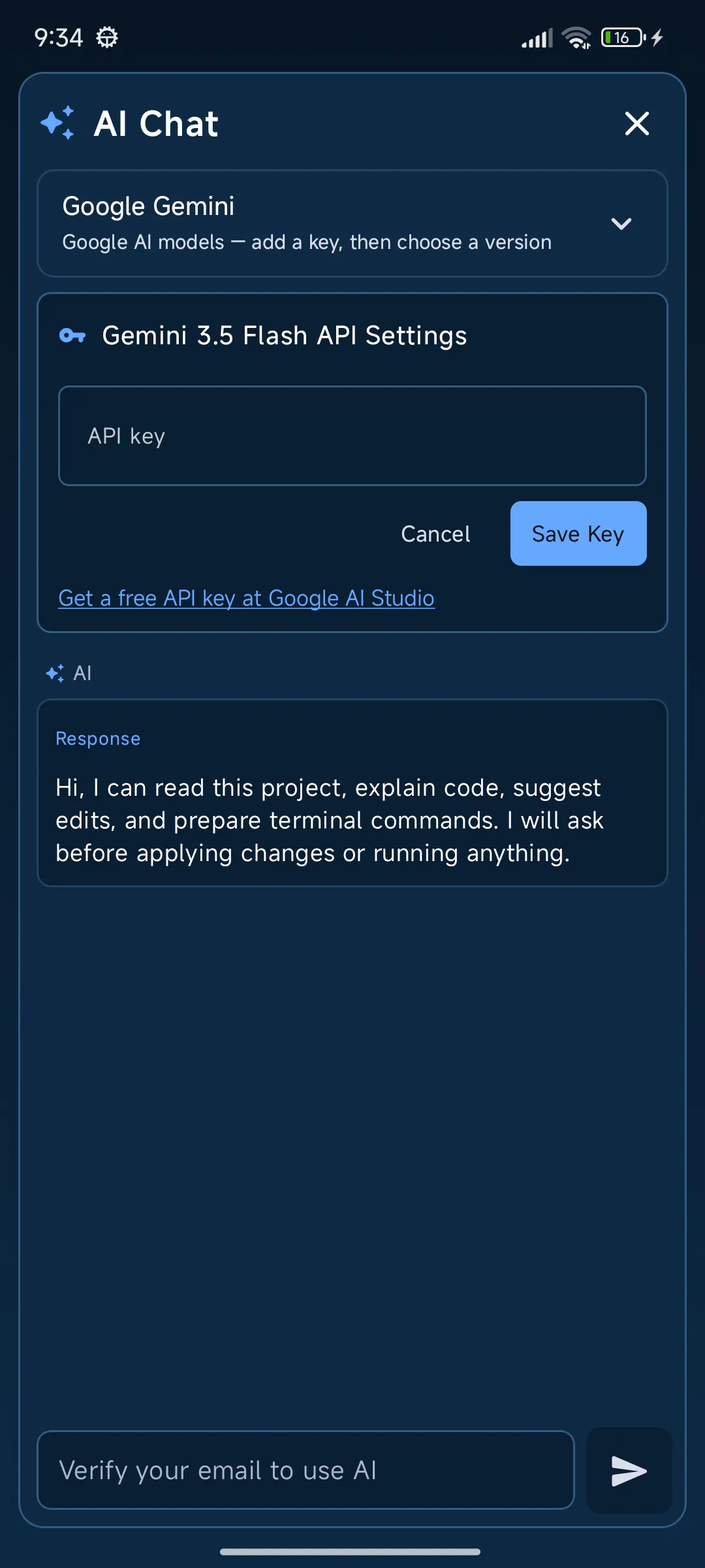 PocketCoded Py screenshot
