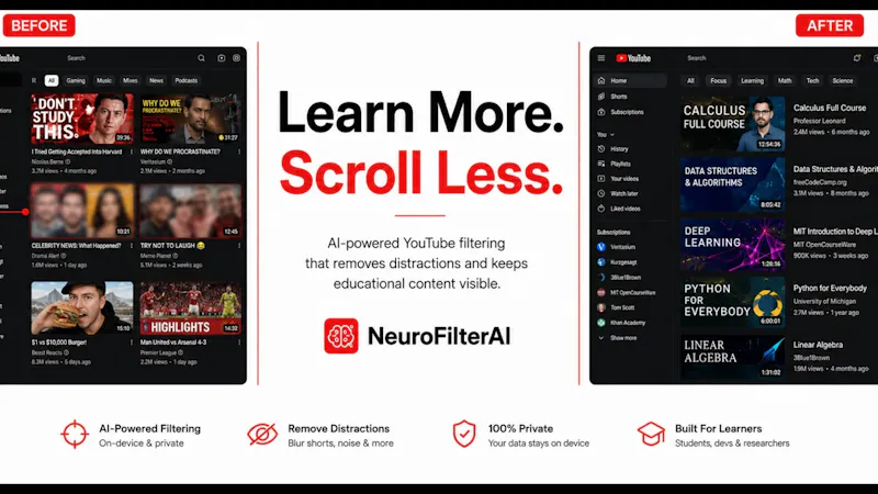 NeuroFilterAI screenshot 1 (video preview)