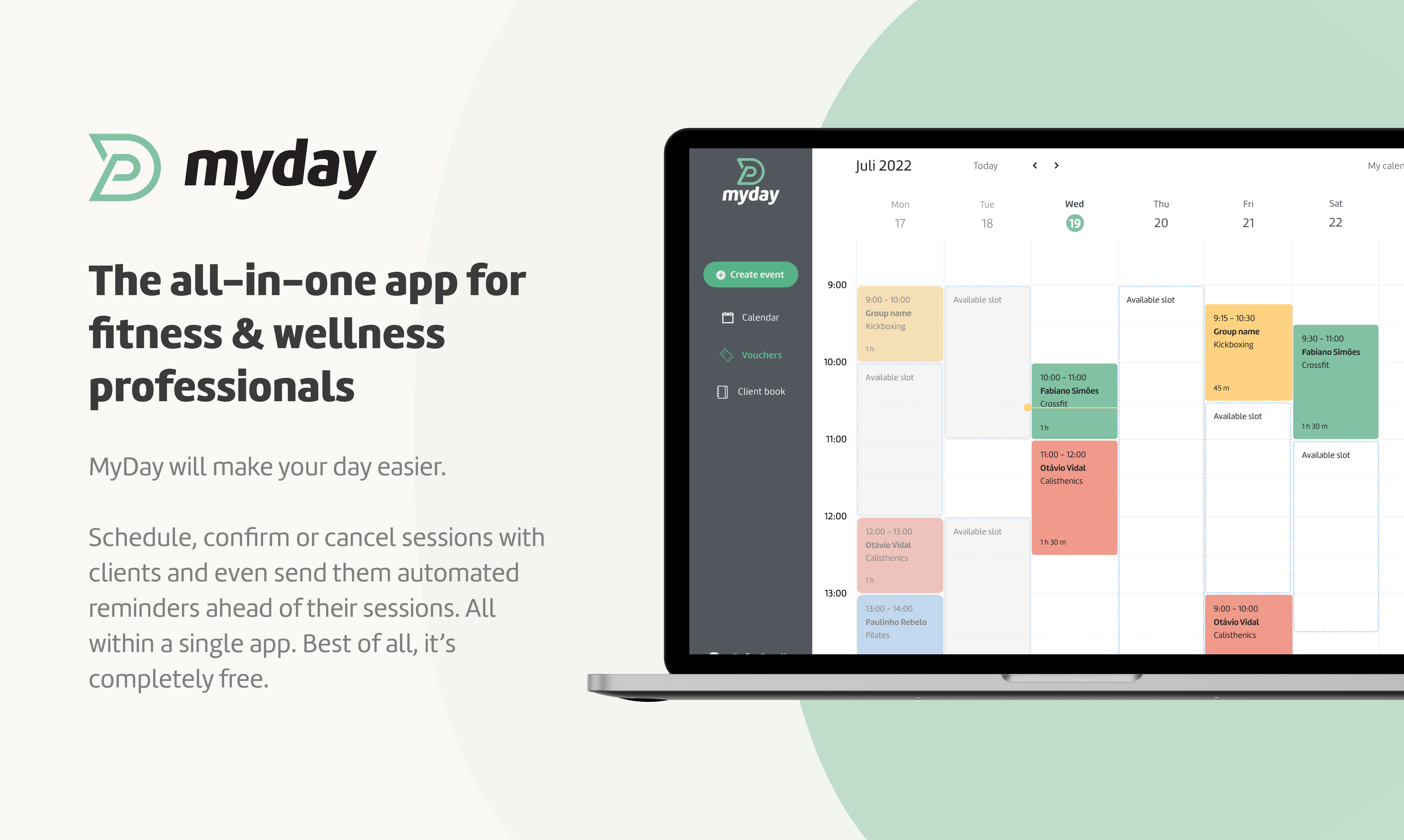 Mein Tag - Die All-in-One-App für Fitness & Wellness-Profis Medien 2