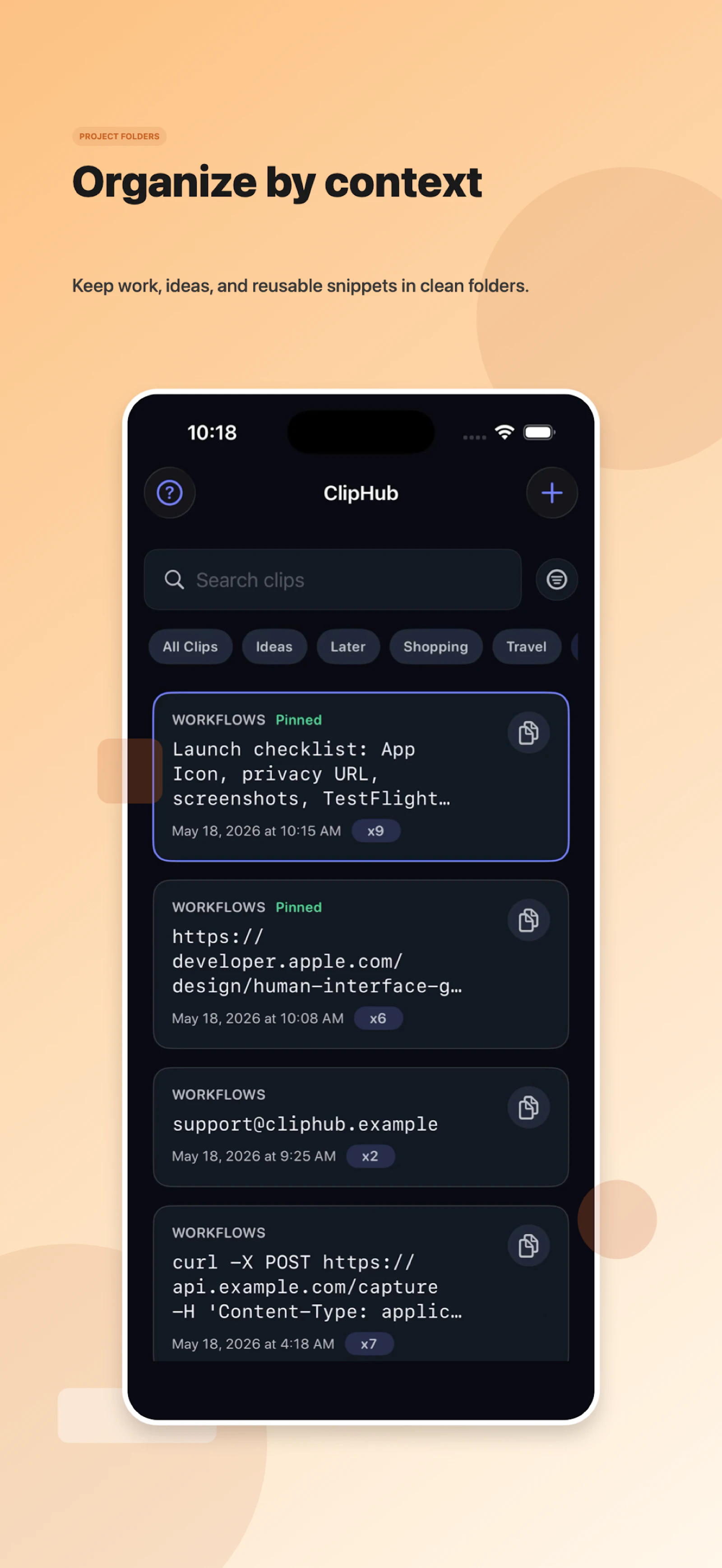 ClipHub screenshot 2