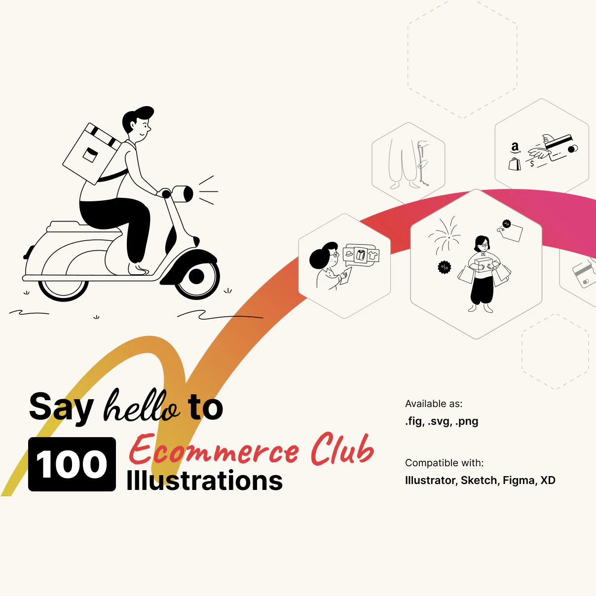 Ecommerce Club Illustration Pack