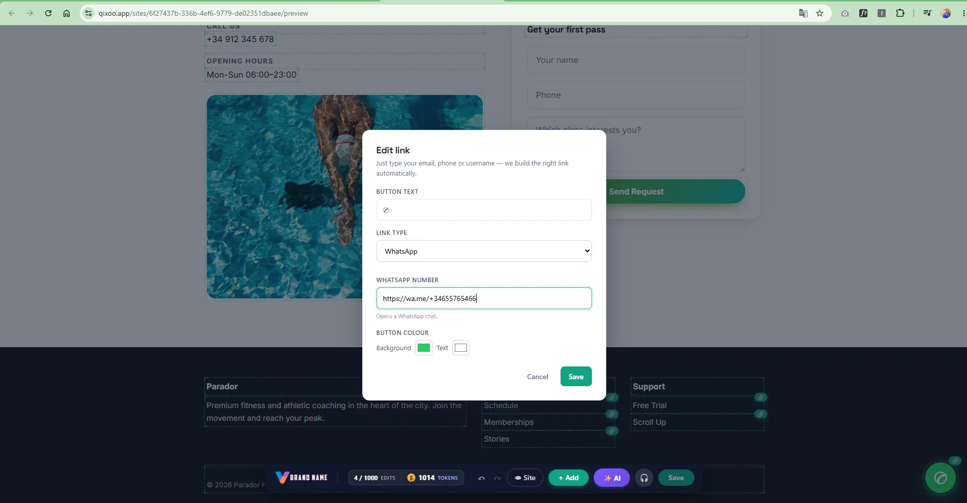 Qixoo Your AI web agency today. No code gallery image