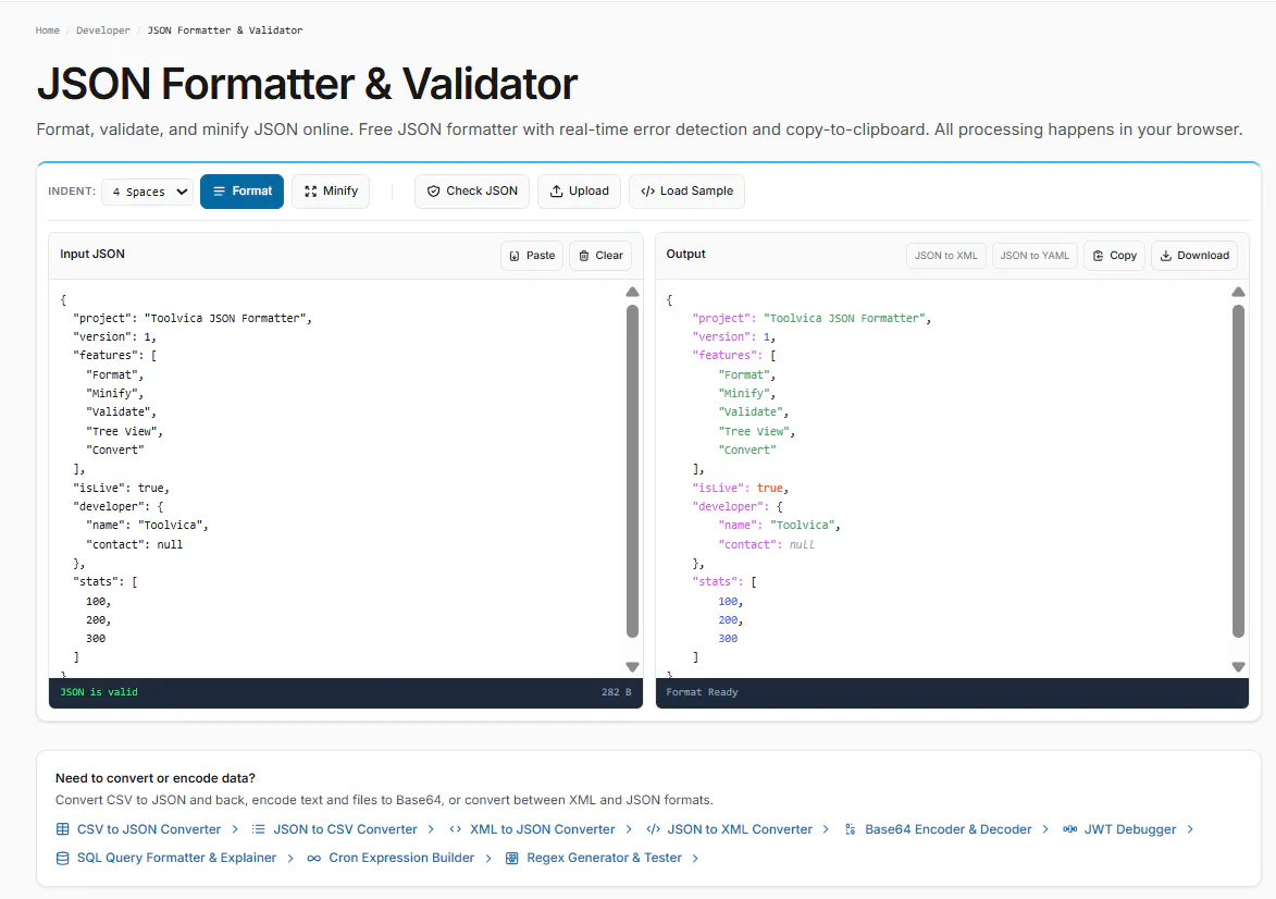 Toolvica screenshot