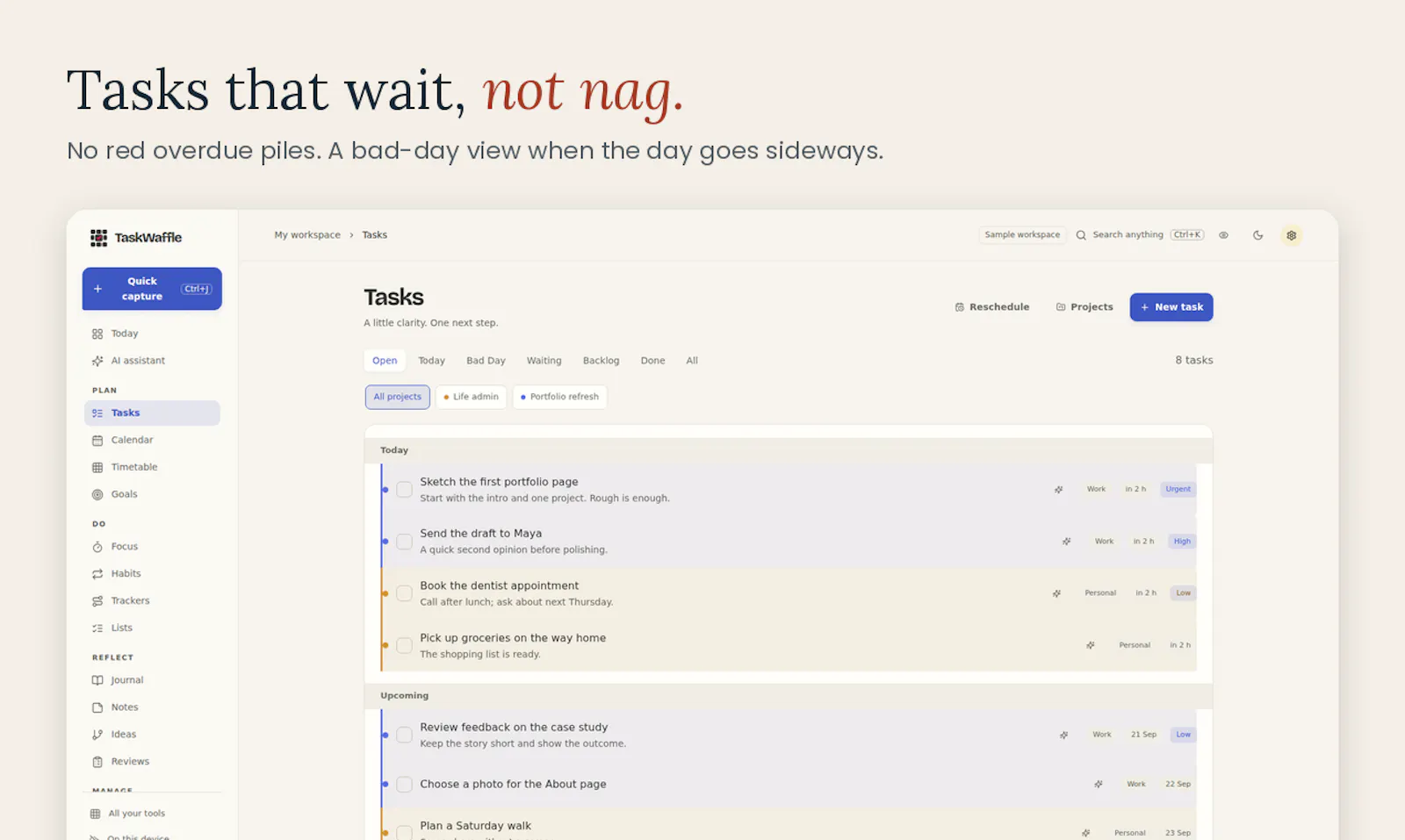 TaskWaffle screenshot 4