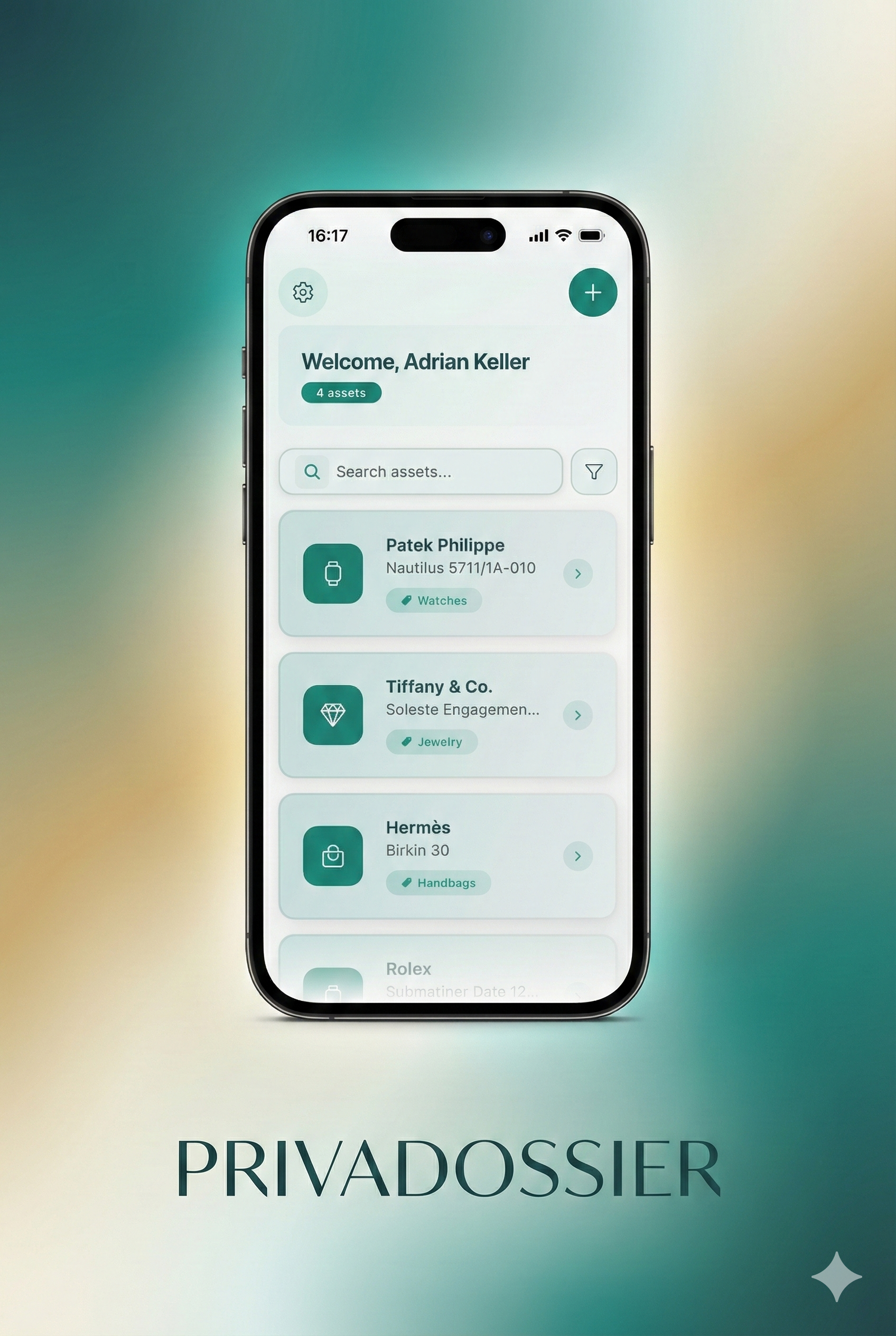 PrivaDossier – Private Asset Dossiers - Main product screenshot demonstrating key features and user interface