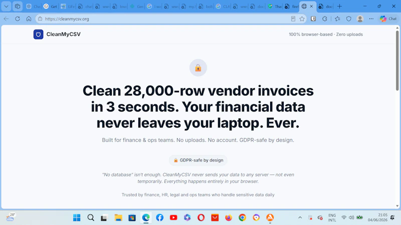 CleanMyCSV screenshot 1