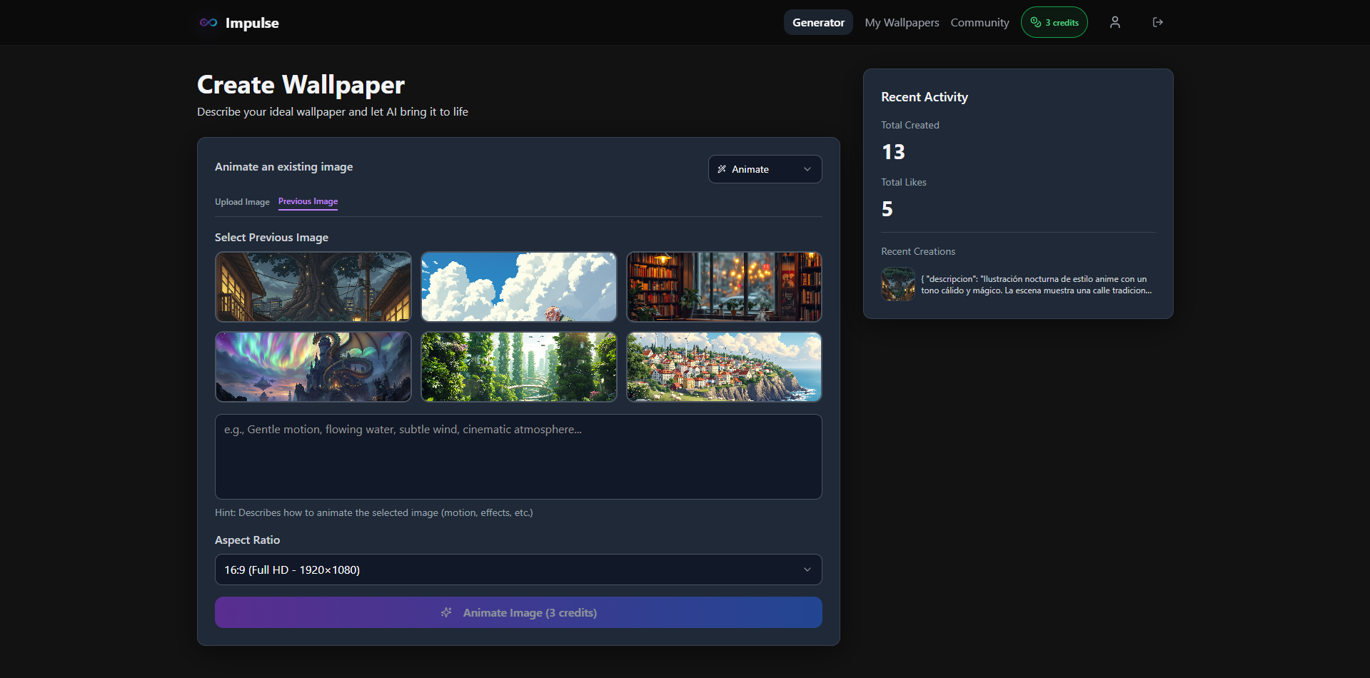Wallpaper Impulse - Screenshot 2 preview