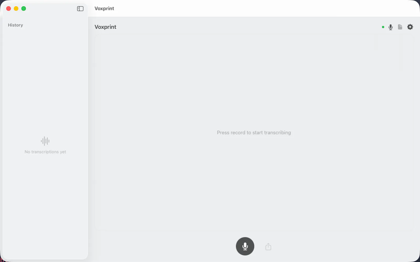 Voxprint screenshot 2