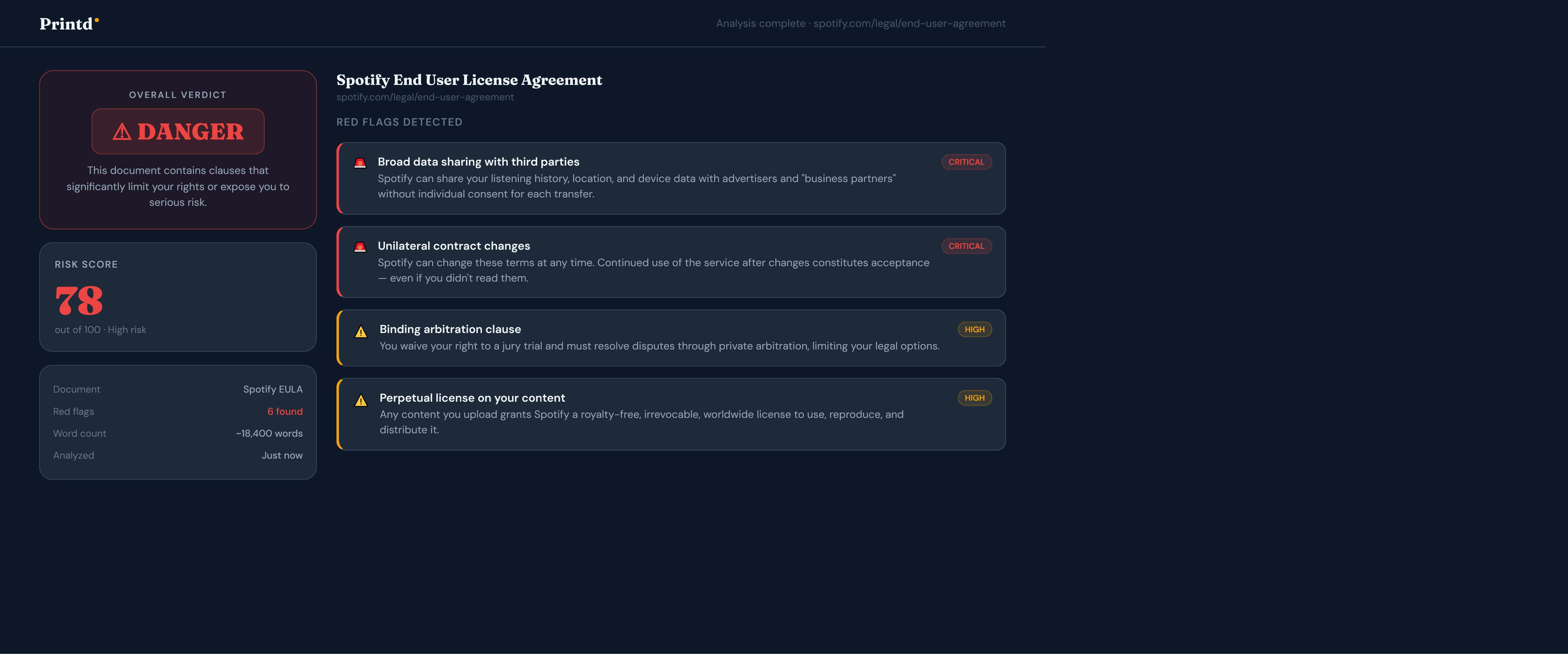 Printd - Screenshot 3 showing product features and functionality