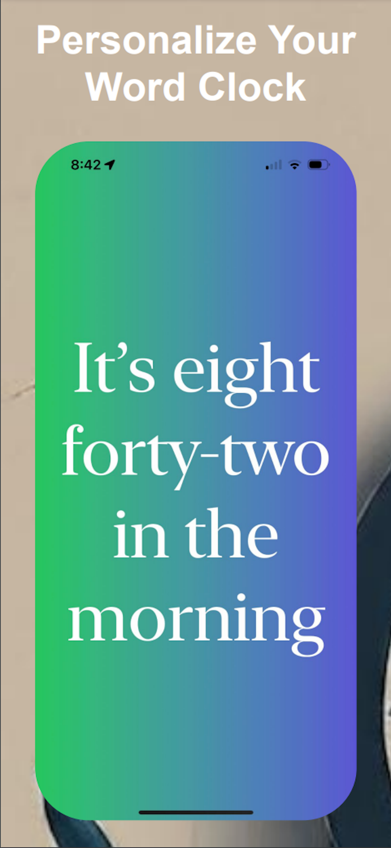 Média Horloge de mots personnalisée - Texttime - Dites le temps différemment.Créez un widget d'horloge de mot personnalisé. 2