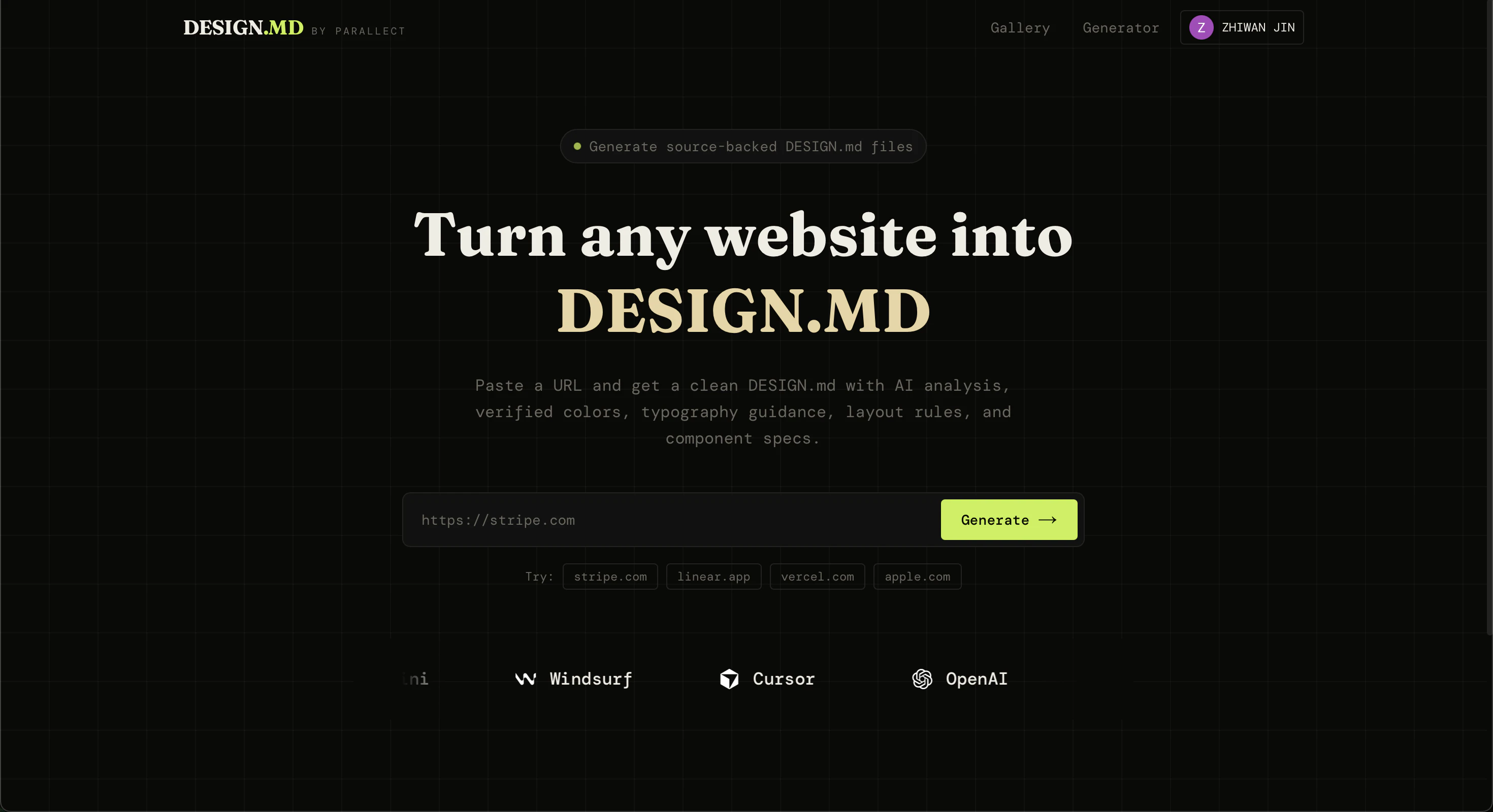 DESIGN.MD by Parallect screenshot 1