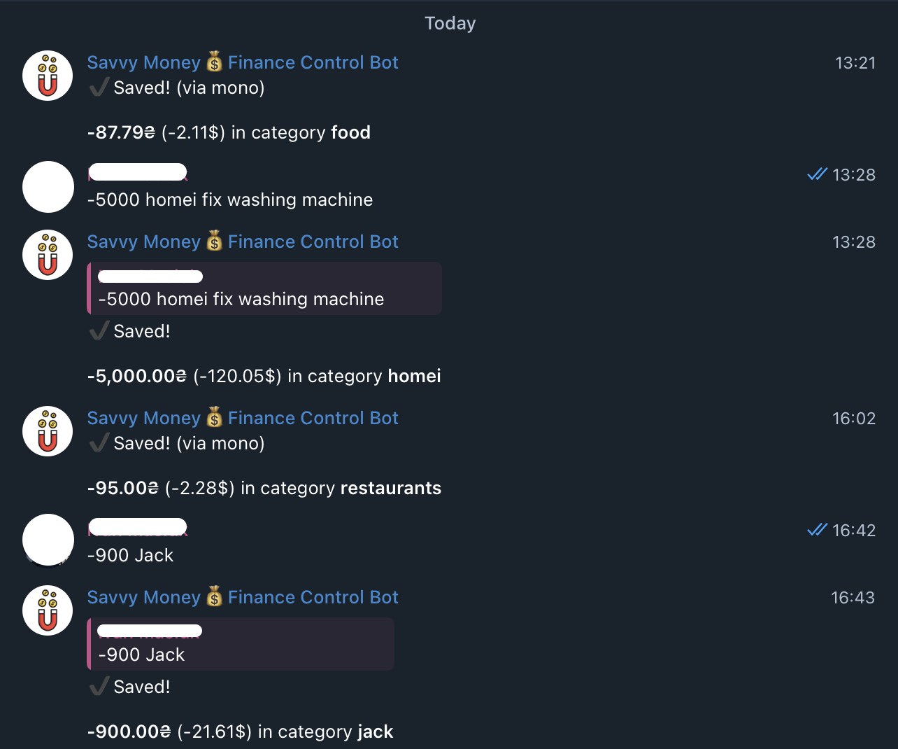 Telegram Bot นักบัญชีส่วนบุคคล - จัดการเงินของคุณกับผู้ช่วยส่วนตัว media 2