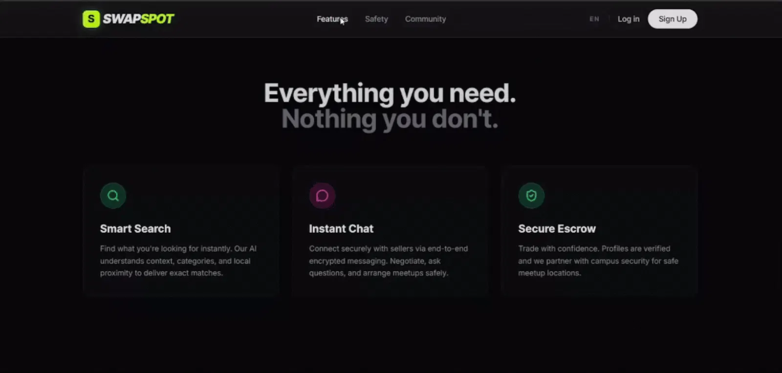 SWAPSPOT screenshot 1 (video preview)