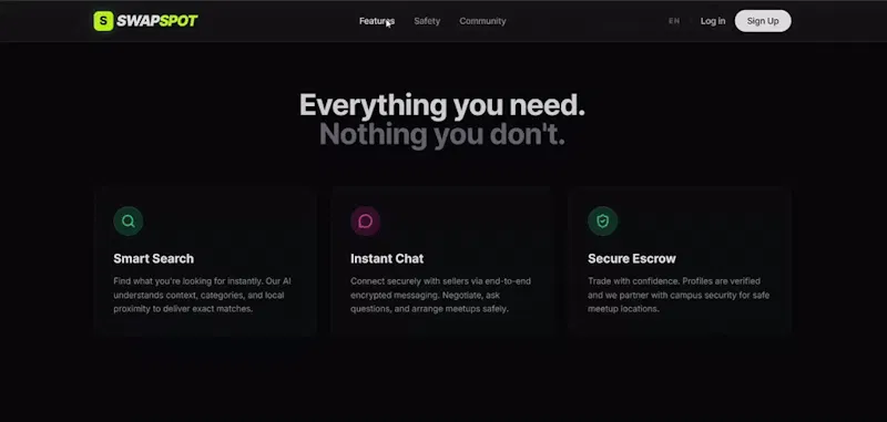 SWAPSPOT screenshot 1 (video preview)