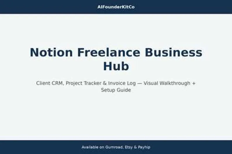 Notion Freelance Business Hub