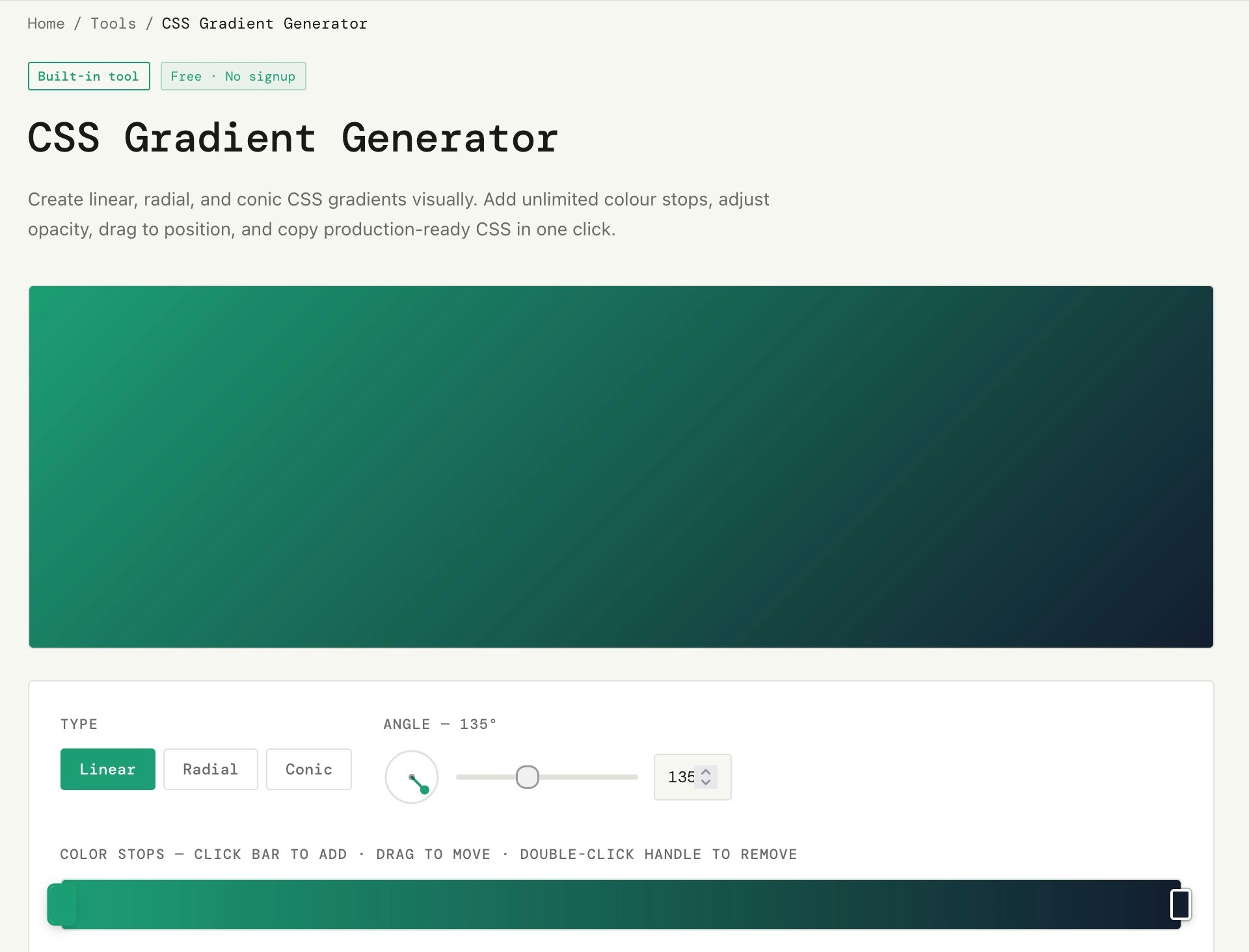 CSS Gradient Generator gallery image