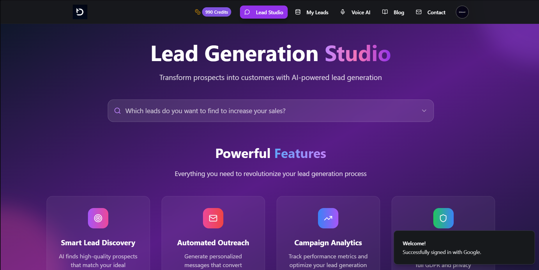 وسائط وكيل أتمتة Darexai Leadgen AI - توليد خيوط غير محدودة ورسائل بريد إلكتروني شخصية AI على الفور 2
