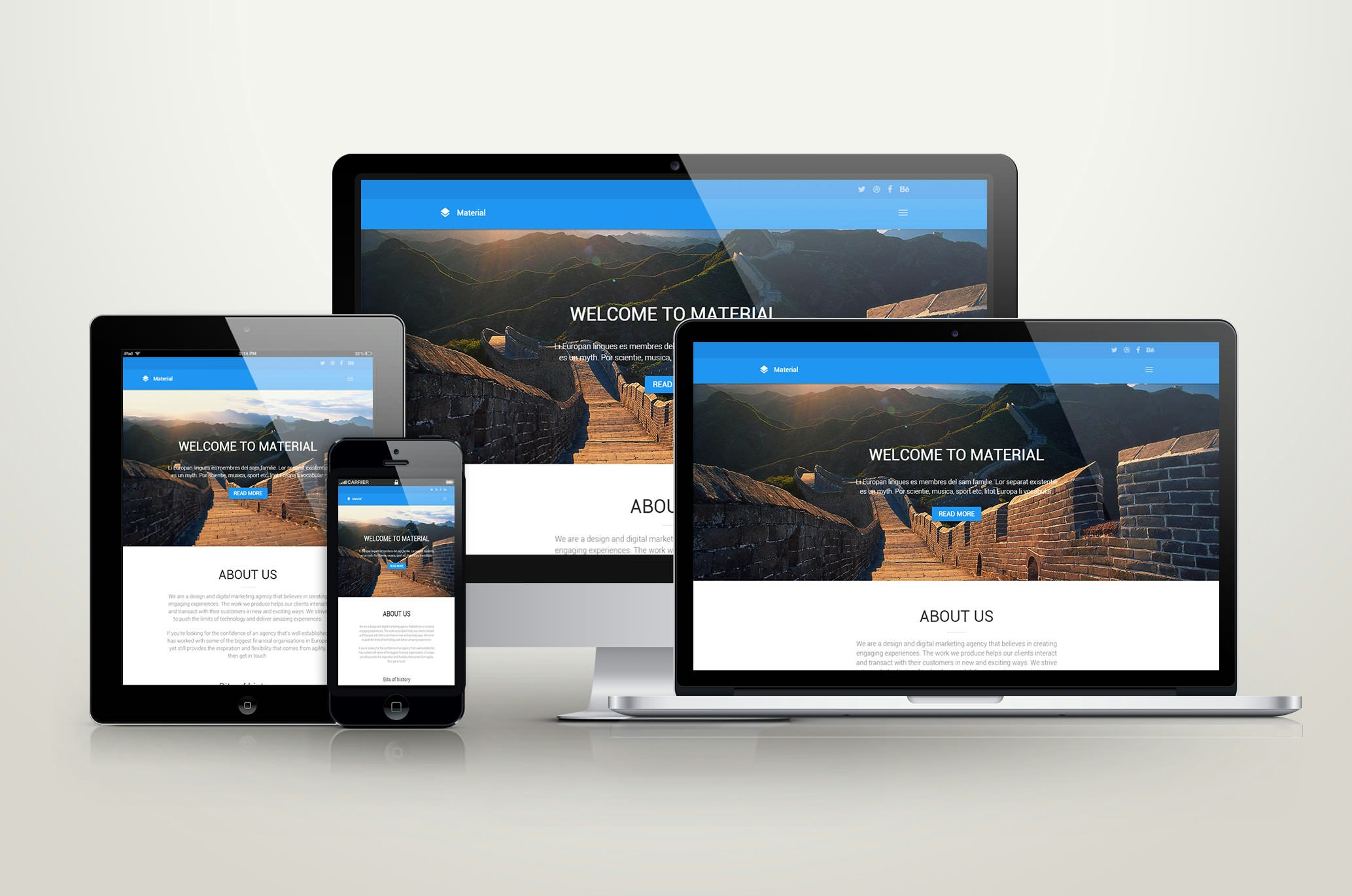 Material HTML5 Theme