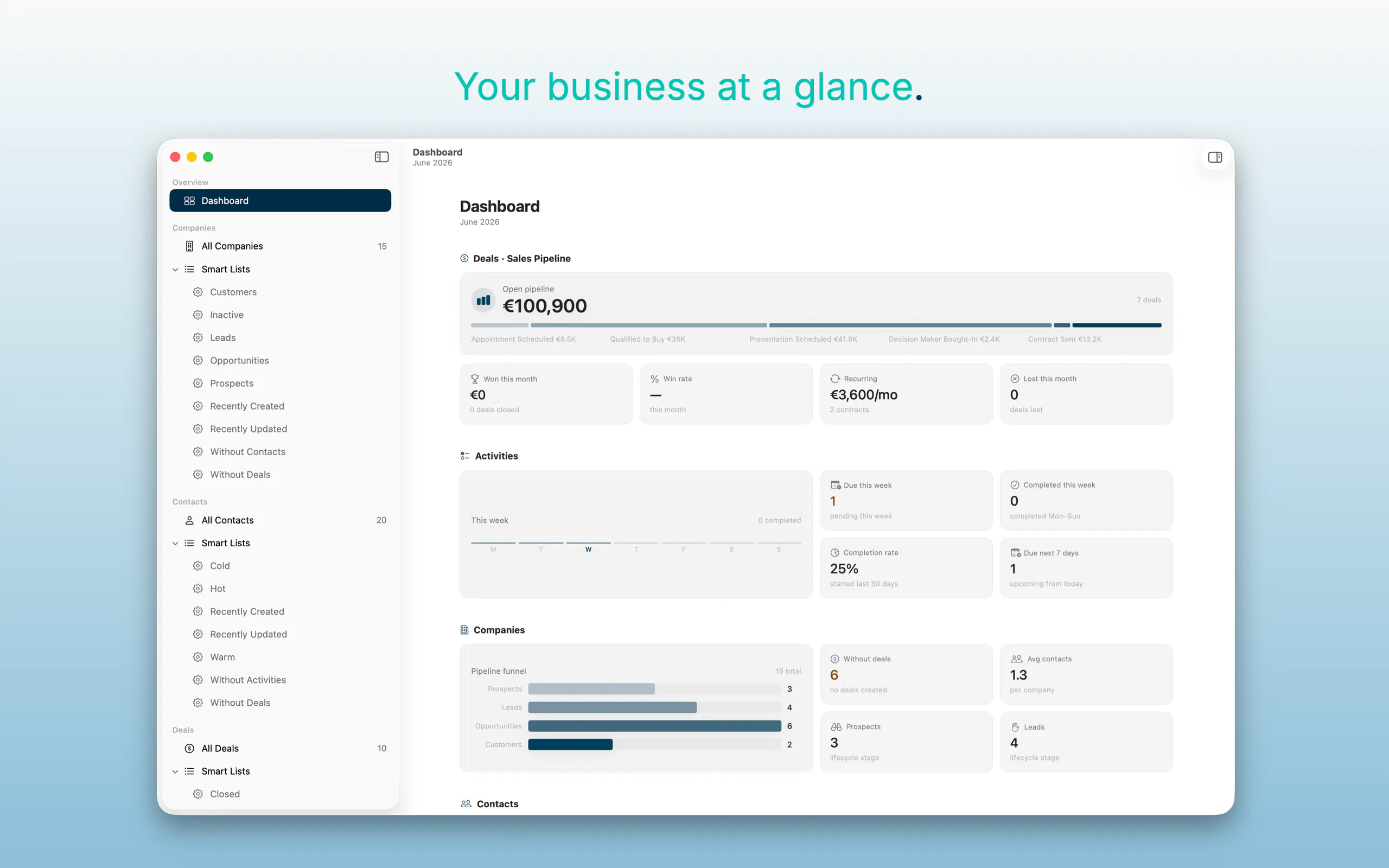 HubLite — Mac CRM for Professionals gallery image