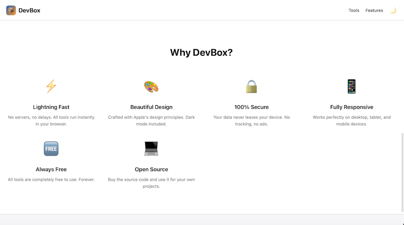 DevBox - Beautiful Developer Tools screenshot 3
