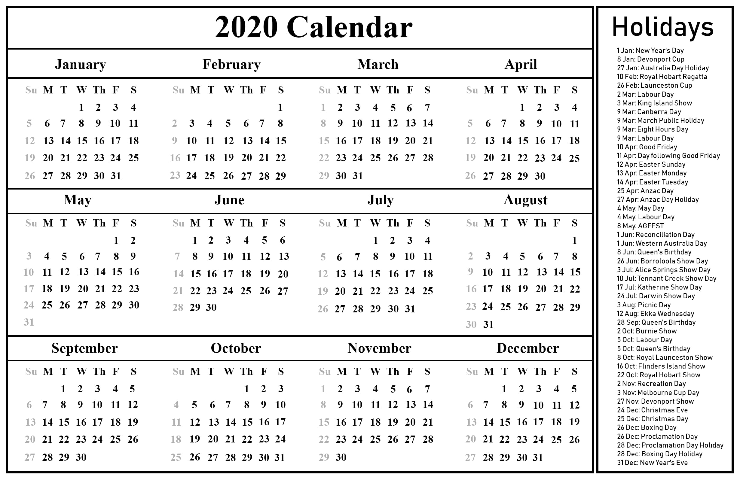 Print March Calendar media 1