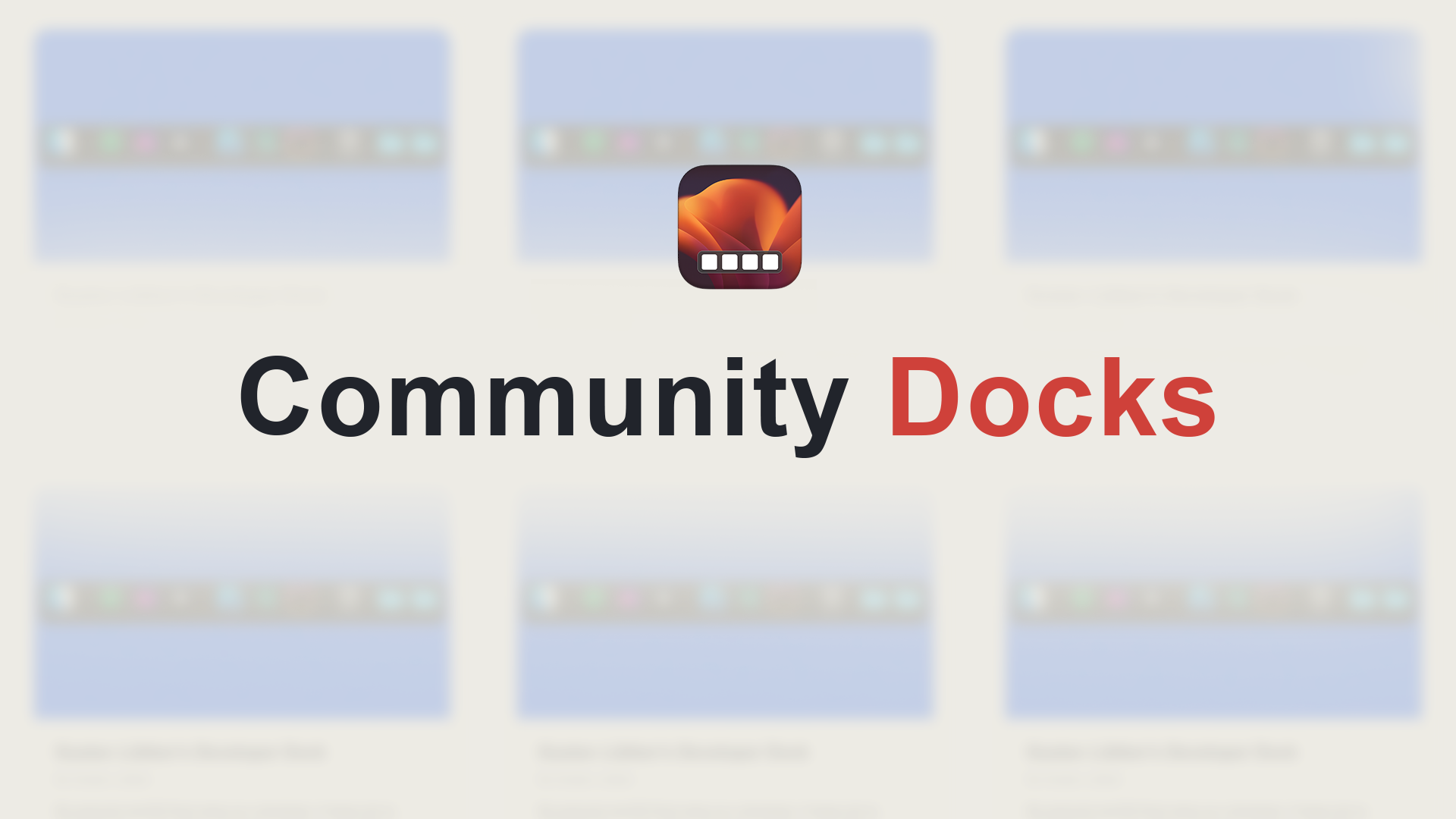 DockFix Community Docks