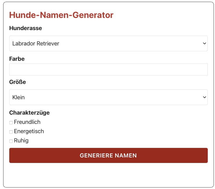 Hunde Namen Generator media 1