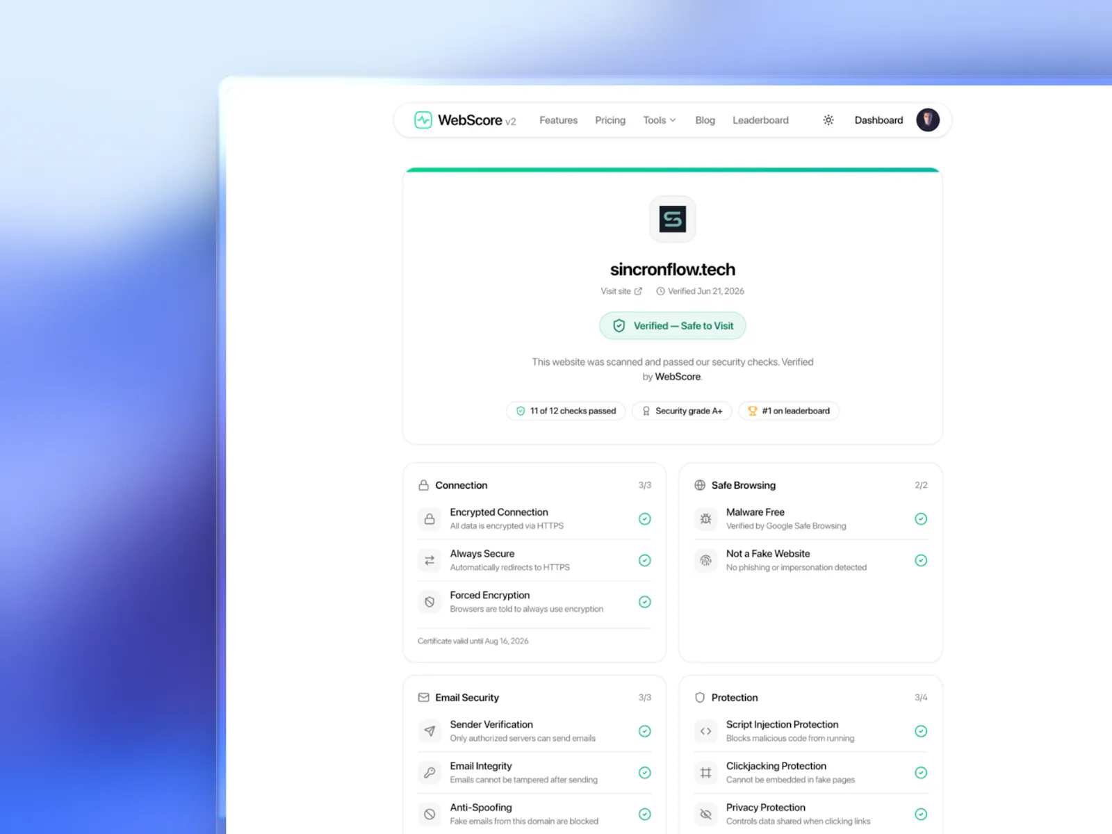 WebScore.now screenshot 7