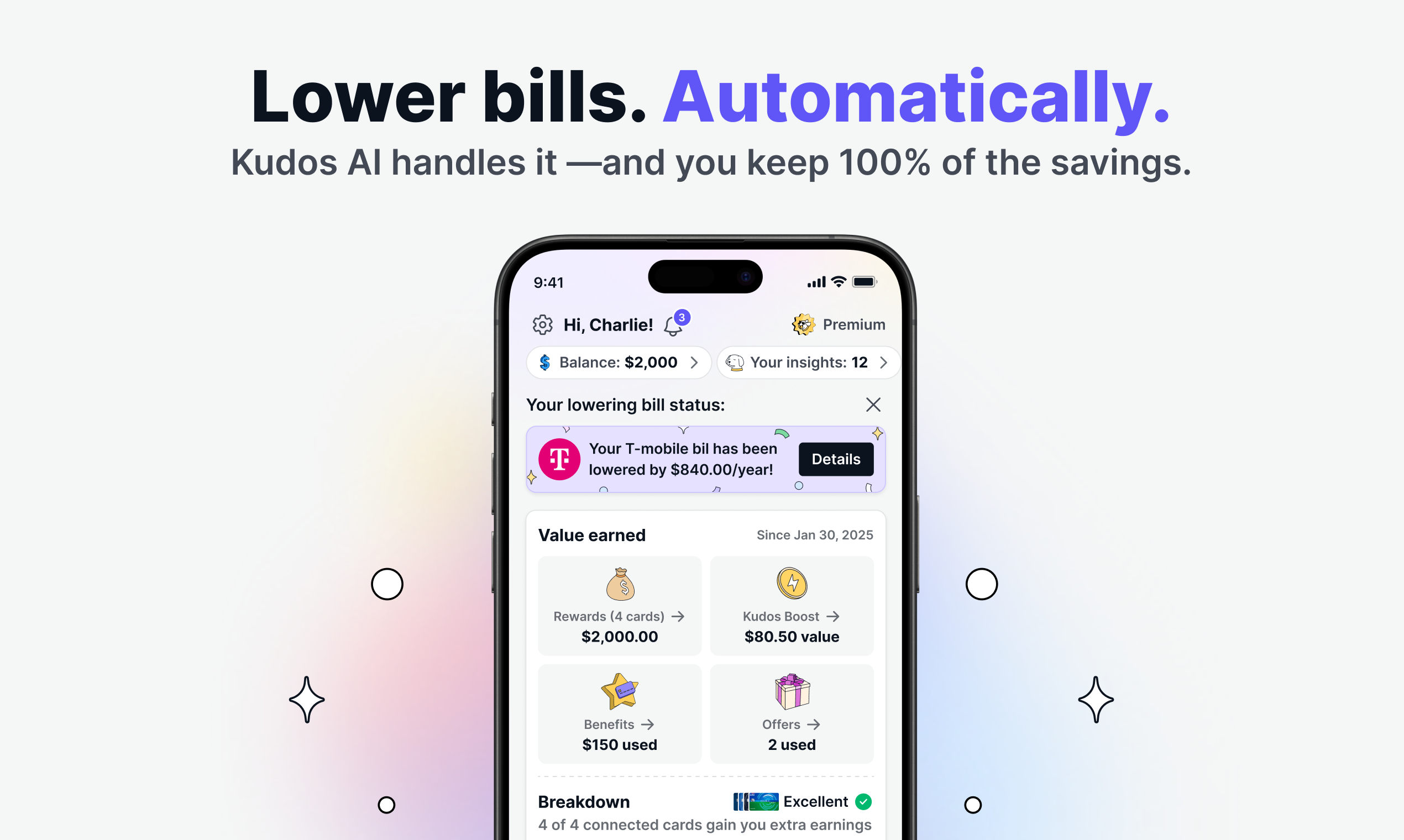 AI Bill Negotiation by Kudos gallery image