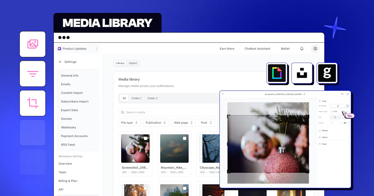 Media Library by beehiiv