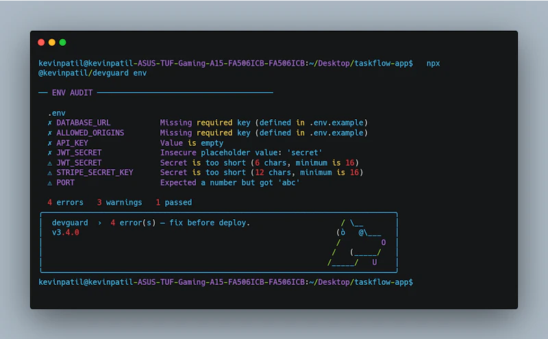 devguard screenshot 3