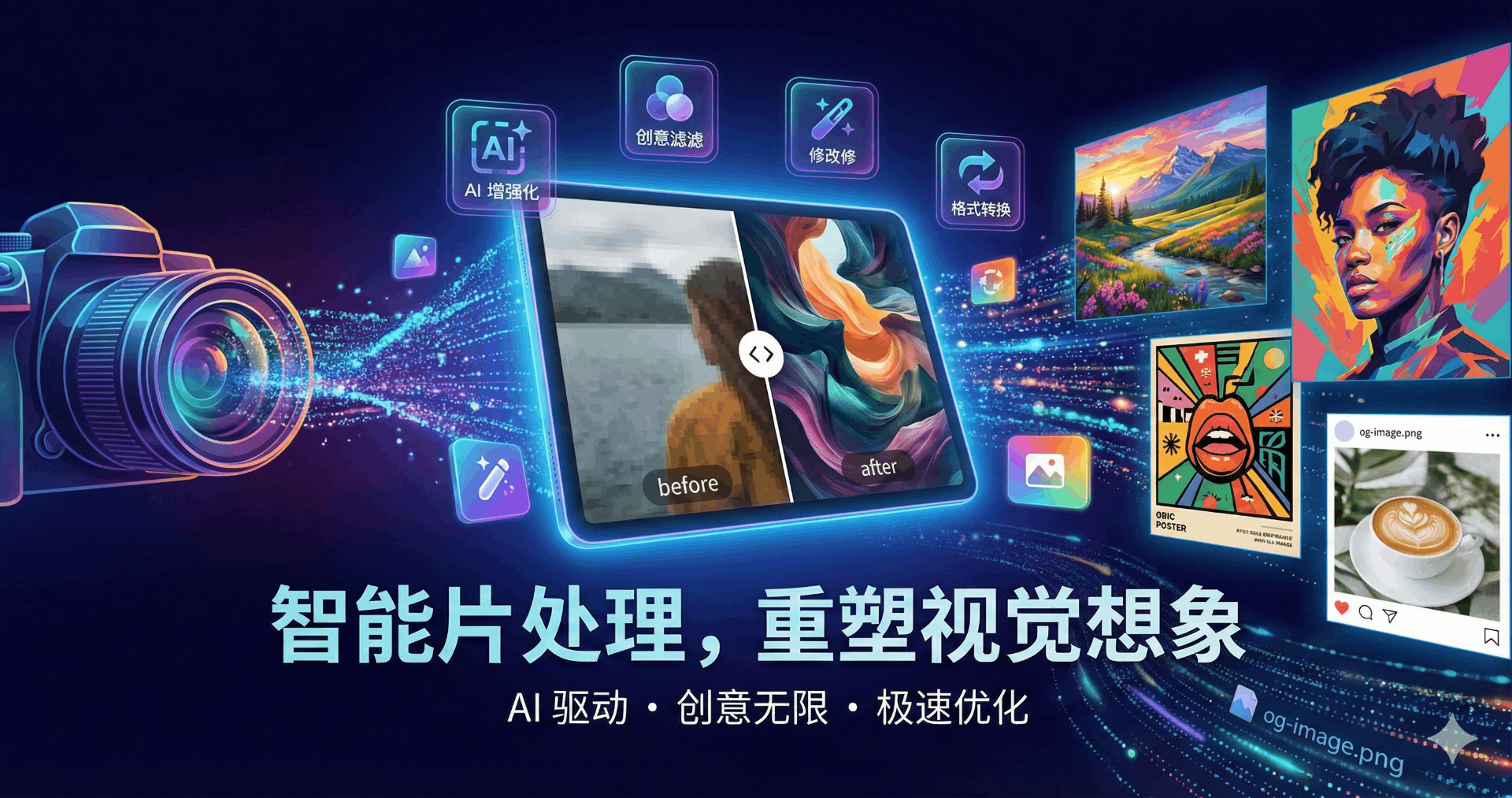 DreamImage - Main product screenshot demonstrating key features and user interface